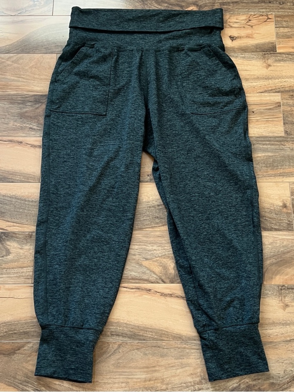 OFFLINE by Aerie Real Me Foldover Joggers Women’s Large Charcoal Gray Pockets